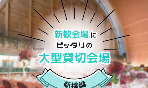 【100名以上】新歓会場にピッタリの大型貸切宴会場・新橋編