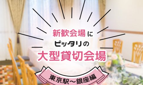 新歓会場にピッタリの大型貸切宴会場・東京駅～銀座編